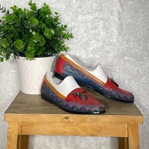 VINTAGE 80s ABSTRAX BEADED LOAFERS